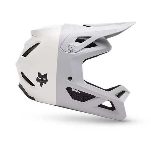Casco FOX Youth Rampage 5050 – Protección Total para Jóvenes Riders Gris claro
