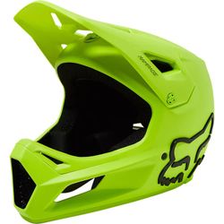 Casco Fox juvenil rampage Amarillo Fluor