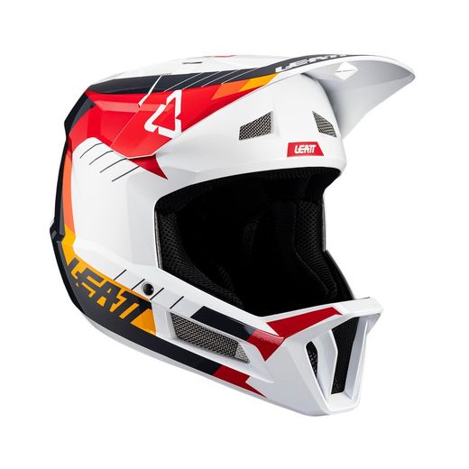 Casco Leatt MTB Gravity 2.0 Blanco/Rojo - Protección Superior y Estilo Inigualable para Ciclistas Exigentes