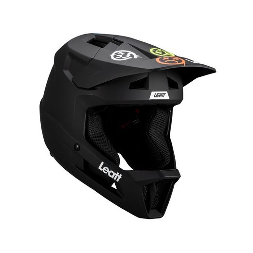 Casco Leatt MTB Gravity 1.0 Jr Negro - Protección Total para los Pequeños Ciclistas Aventureros