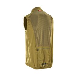 🤎🌬️ Chaleco Leatt MTB WindBlock 2.0 Marrón Brass – Protección ligera con estilo aventurero 🚵‍♂️🍂