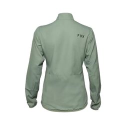🌬️🚵‍♀️ Chaqueta Fox Cortavientos Ranger Mujer – Protección Ligera para MTB y Enduro (Verde musgo) 🌿