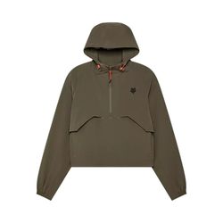 Chaqueta Fox Cortavientos Survivalist para Mujer – Protección Ligera y Estilo Casual 🌬️🏕️ Verde militar