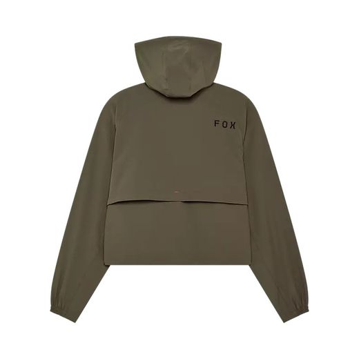 Chaqueta Fox Cortavientos Survivalist para Mujer – Protección Ligera y Estilo Casual 🌬️🏕️ Verde militar