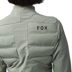 🧥🔥🚵‍♂️ Chaqueta Fox Flexair Fire Hybrid Mujer – Protección, Calidez y Máximo Rendimiento Color Verde musgo