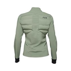 🧥🔥🚵‍♂️ Chaqueta Fox Flexair Fire Hybrid Mujer – Protección, Calidez y Máximo Rendimiento Color Verde musgo
