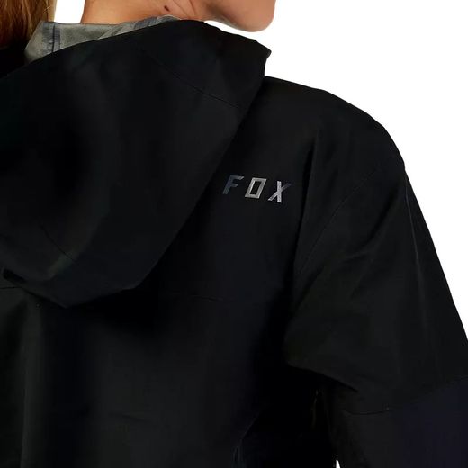 🧥🌧️🚵‍♀️ Chaqueta Fox Impermeable Defend 3-Layer para Mujer | Protección Total contra el Clima – Negra ⚫❄️