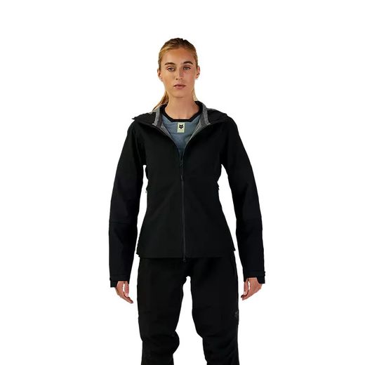 🧥🌧️🚵‍♀️ Chaqueta Fox Impermeable Defend 3-Layer para Mujer | Protección Total contra el Clima – Negra ⚫❄️