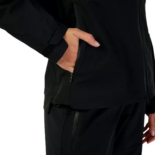 🧥🌧️🚵‍♀️ Chaqueta Fox Impermeable Defend 3-Layer para Mujer | Protección Total contra el Clima – Negra ⚫❄️