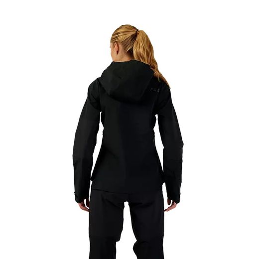 🧥🌧️🚵‍♀️ Chaqueta Fox Impermeable Defend 3-Layer para Mujer | Protección Total contra el Clima – Negra ⚫❄️