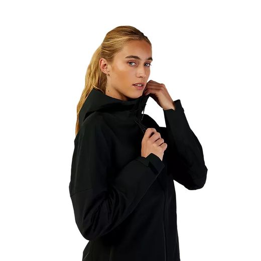 🧥🌧️🚵‍♀️ Chaqueta Fox Impermeable Defend 3-Layer para Mujer | Protección Total contra el Clima – Negra ⚫❄️