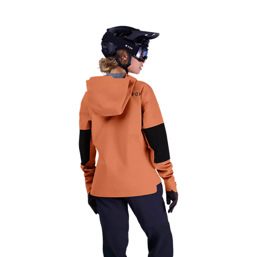 🚵‍♂️💨 Chaqueta Fox Impermeable Defend 3-Layer para Mujer – Protección Total contra el Clima Color Coral