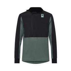 ❄️🖤 Sudadera Fox Defend Thermal con Capucha – Verde salvia 🚴‍♀️🔥