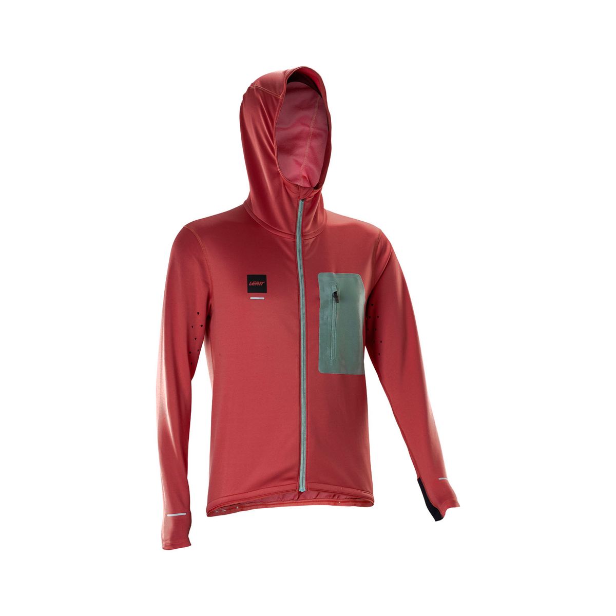 ❤️‍🔥🚵‍♀️ Chaqueta Leatt MTB ThermaFlow 2.0 Mujer Rojo Dusty – Calidez, estilo y rendimiento en cada pedaleo 🌬️✨ L