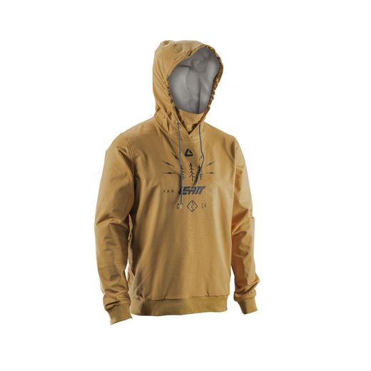 🤎🚵‍♂️ Sudadera Leatt MTB ThermaFlow 3.0 Marrón Brass – Calidez, comodidad y estilo para tus rutas más frías ❄️🔥
