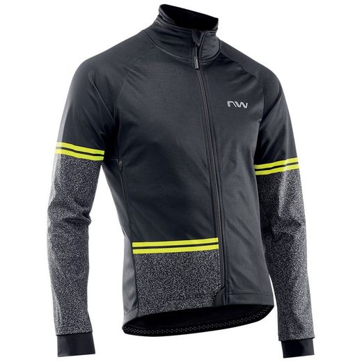 Chaqueta Northwave Extreme Tp Negro Amarillo Fluo