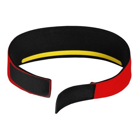 🌀🔴💧 Cinta Deportiva HALO V con Velcro® - Red  | Antisudor , Ajuste Personalizado y Transpirable  para Running, Fitness y Más