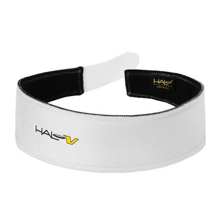 Cinta Deportiva Anti Sudor HALO V VELCRO® HEADBAND - White | Controla el sudor con precisión y estilo