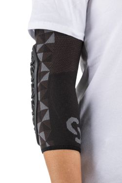 🛡️ Coderas Protectoras Flow Arlecchino Gris Negro 🖤🩶 | Protección MTB, Trail y Enduro 🚵‍♂️🔥
