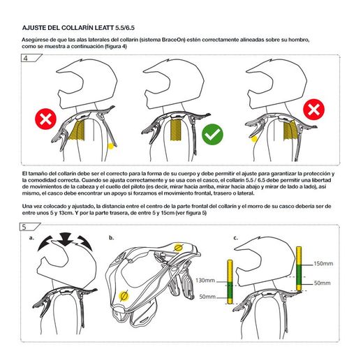 🛡️ Collarín Leatt 5.5 Blanco – Máxima Protección y Comodidad para Riders