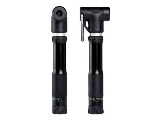 🔧✨ Hinchador de Mano CrankBrothers Sterling Small Silver – Midnight Edition | Compacto, Preciso y Potente