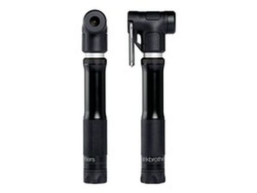 🔧✨ Hinchador de Mano CrankBrothers Sterling Small Silver – Midnight Edition | Compacto, Preciso y Potente