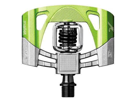 Pedales Automáticos Crankbrothers Mallet 2 Plata/Verde