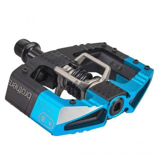 Pedales Automáticos Crank Brothers Mallet E Ls BLUE / BLACK SPRING