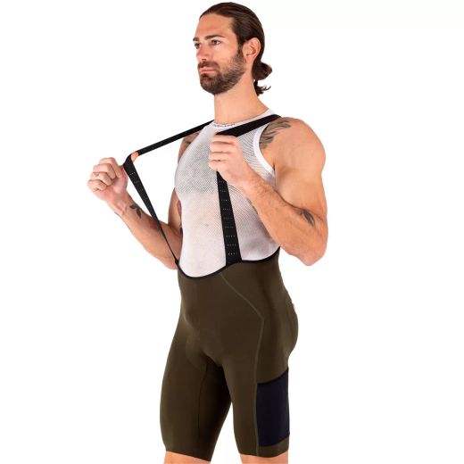 🚴‍♂️ Culotte con Tirantes Cargo Gravel para Hombre – Comodidad y Almacenamiento Extra 🧭🔥