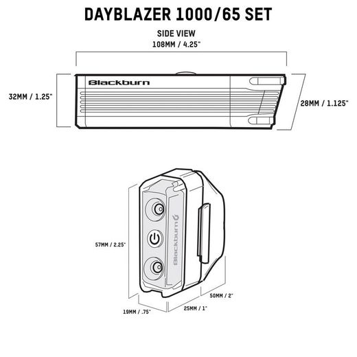 🚴‍♂️💡🔴 Pack de Luces Blackburn Dayblazer  – 1000 + 65 Lúmenes 🔥 | Visibilidad y Seguridad Total para Ruta y Ciudad 🌙