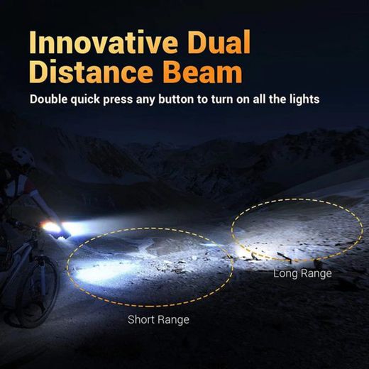 💡🚴‍♂️ Luz de Ciclismo RIDERS – Foco Serie Premium Digital | 2000 Lúmenes ⚡ | Batería Integrada 🔋 | Alta Potencia y Precisión 🚴‍♂️