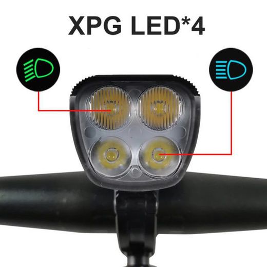 💡🚴‍♂️ Luz de Ciclismo RIDERS – Foco Serie Premium Digital | 2000 Lúmenes ⚡ | Batería Integrada 🔋 | Alta Potencia y Precisión 🚴‍♂️