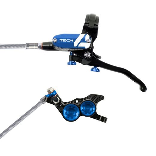 🔥 Freno Hope Tech 4 V4 Trasero Negro/Azul Compatible E-Bike – Potencia y Control Total 🚴‍♂️💙🖤