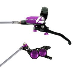 🚴‍♂️🖤💜 Freno Hope Tech 4 V4 Trasero Negro/Violeta Compatible E-Bike – Potencia y Control Extremo