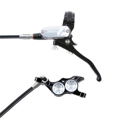 🚴‍♂️🖤✨ Freno Hope Tech 4 E4 Negro/Plata Trasero – Potencia y Control Profesional para MTB
