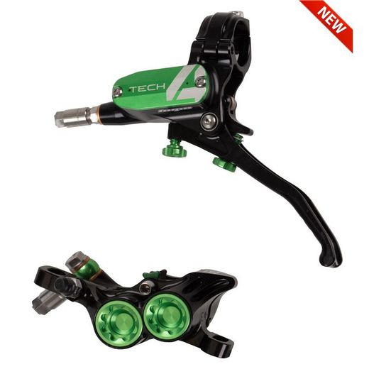 🚵‍♂️ Freno Hope Tech 4 E4 Delantero Negro/Verde – Potencia y Control Máximo para MTB 🔥🖤💚🛑