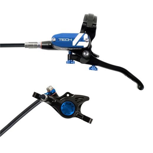 🚴‍♂️🖤💙 Freno HOPE Tech 4 X2 Delantero Negro/Azul – Potencia y Control Profesional 🚴‍♂️🖤💙