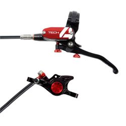 🚴‍♂️❤️🖤 Freno HOPE Tech 4 X2 Delantero Negro/Rojo – Precisión y Control de Alto Rendimiento