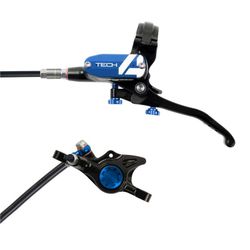 🚵‍♂️ Freno HOPE Tech 4 X2 Trasero Negro/Azul – Potencia y Control Máximo 🔥🛑