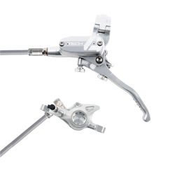 🚴‍♂️✨ Freno HOPE Tech 4 X2 Trasero Plata/Plata – Potencia, Control y Estilo Profesional