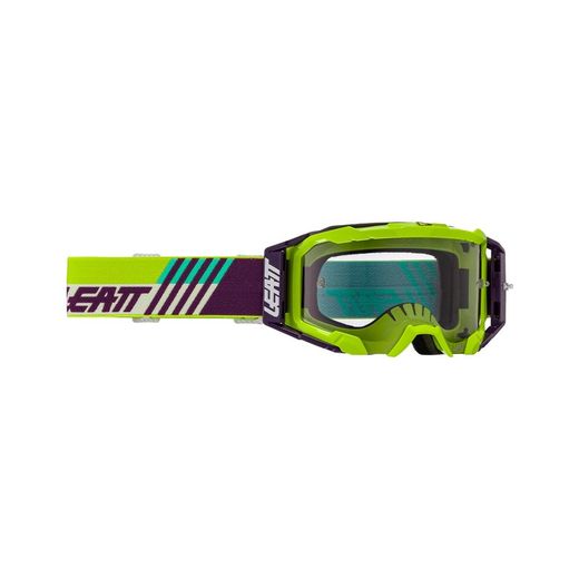 Gafas Leatt Velocity 5.5 Cryztal Lime Purple 75 VLT – Máxima claridad y protección para tus rutas MTB