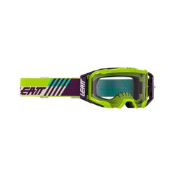 🕶️💜 Gafas Leatt Velocity 5.5 Cryztal Lime Purple 75% VLT – Máxima claridad y protección para tus rutas MTB