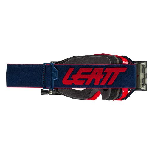 🕶️🔵🔴 Gafas Leatt Velocity 6.5 Roll-Off Rojo/Azul Claro 83% VLT – Claridad y rendimiento sin límites