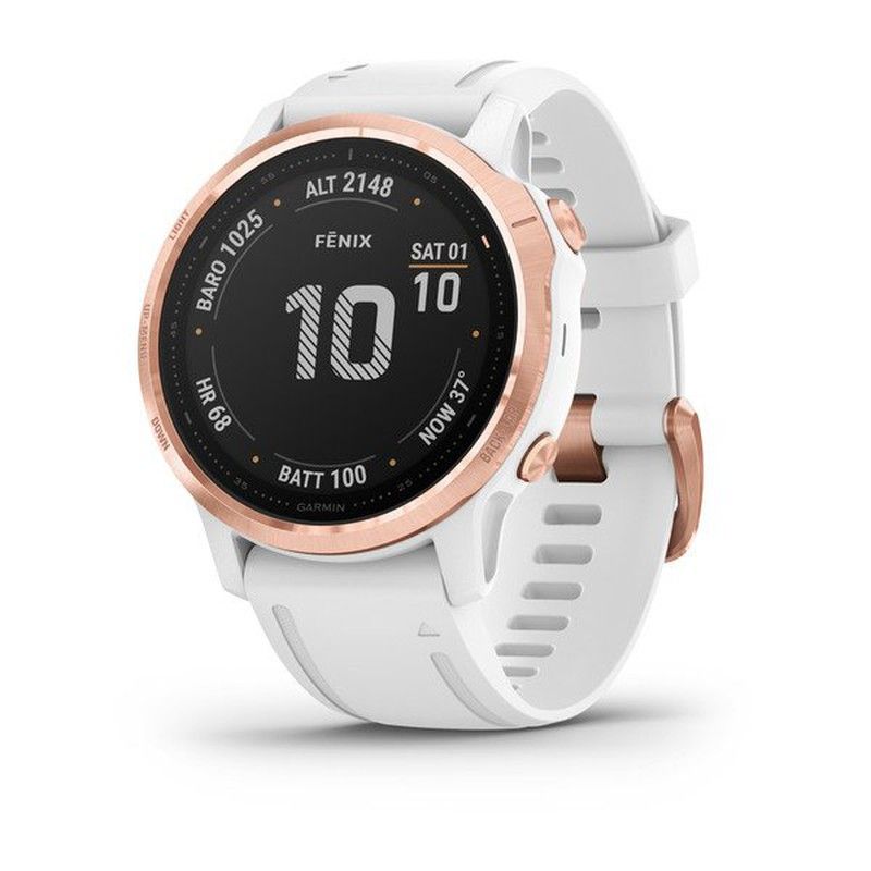Garmin Fenix 6s Pro Music Blanco Y Oro Rosa — Ebike-On