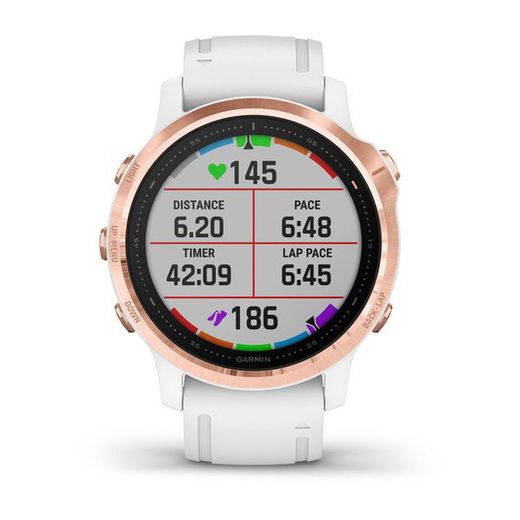 Garmin Fenix 6s Pro Music Blanco Y Oro Rosa