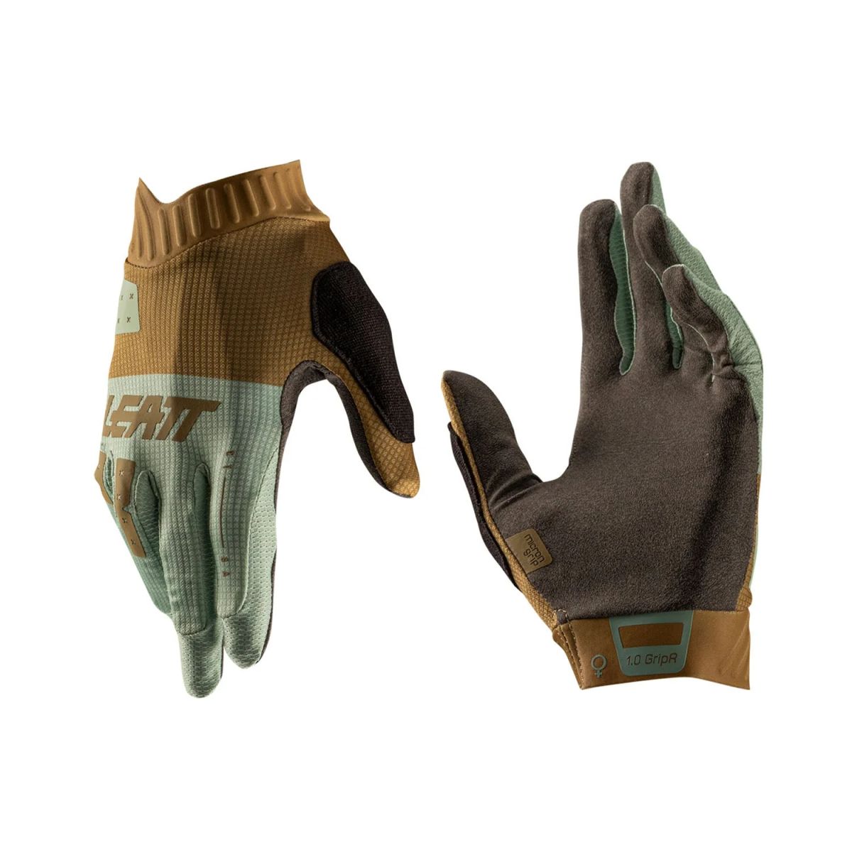 🧤✨ Guantes MTB Leatt 1.0 GripR Mujer – Marrón Brass L