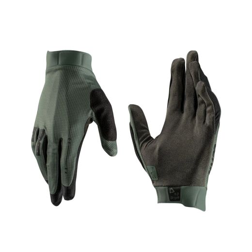 🧤🌿✨ Guantes MTB Leatt 1.0 GripR – Verde Mist