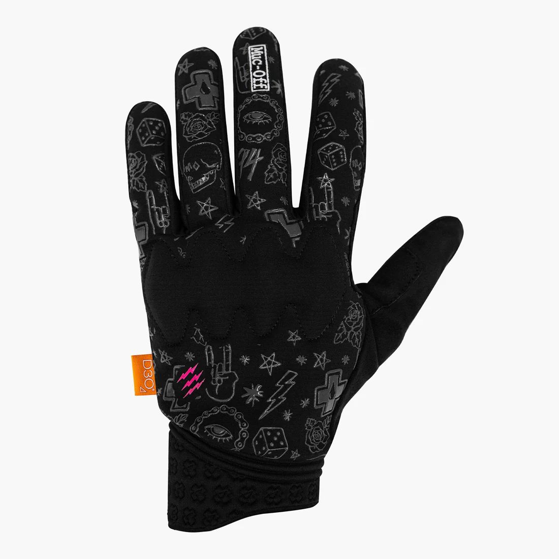 🧤⚡🚵‍♂️ Guantes Muc-Off D30 Rider Punk 🖤🤘 | Protección Máxima y Estilo Rebelde 🚴‍♂️🔥 L