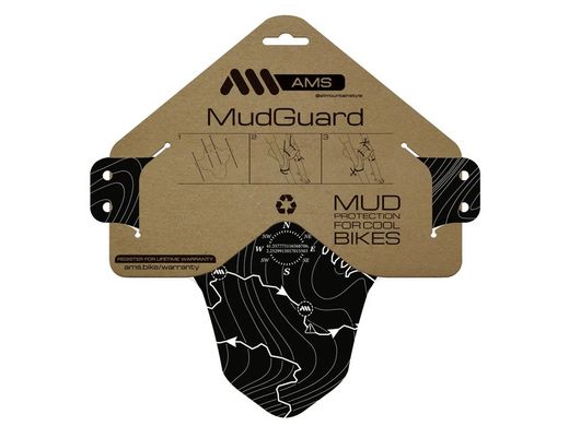 🚵‍♂️ Guardabarros AMS Mud Guard – Orugas  🐾 Protección robusta con un diseño salvaje