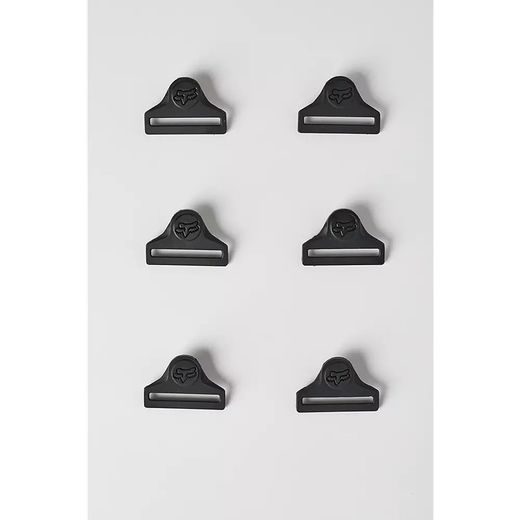 🛡️⚙️ Hebillas Fox TITAN PRO / RACE para Rodilleras – Pack 6 unidades Negro | Repuestos Resistentes y Seguros